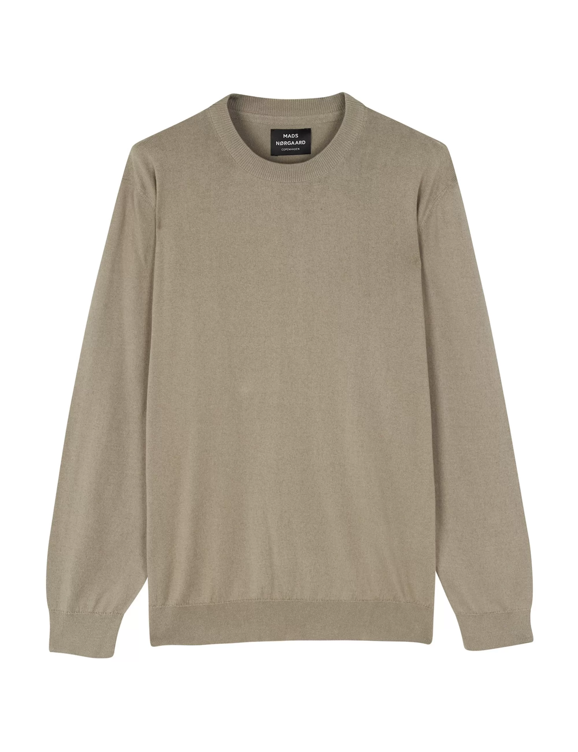 MADS NØRGAARD Tight Cotton Karsten Knit Silver Sage Fashion