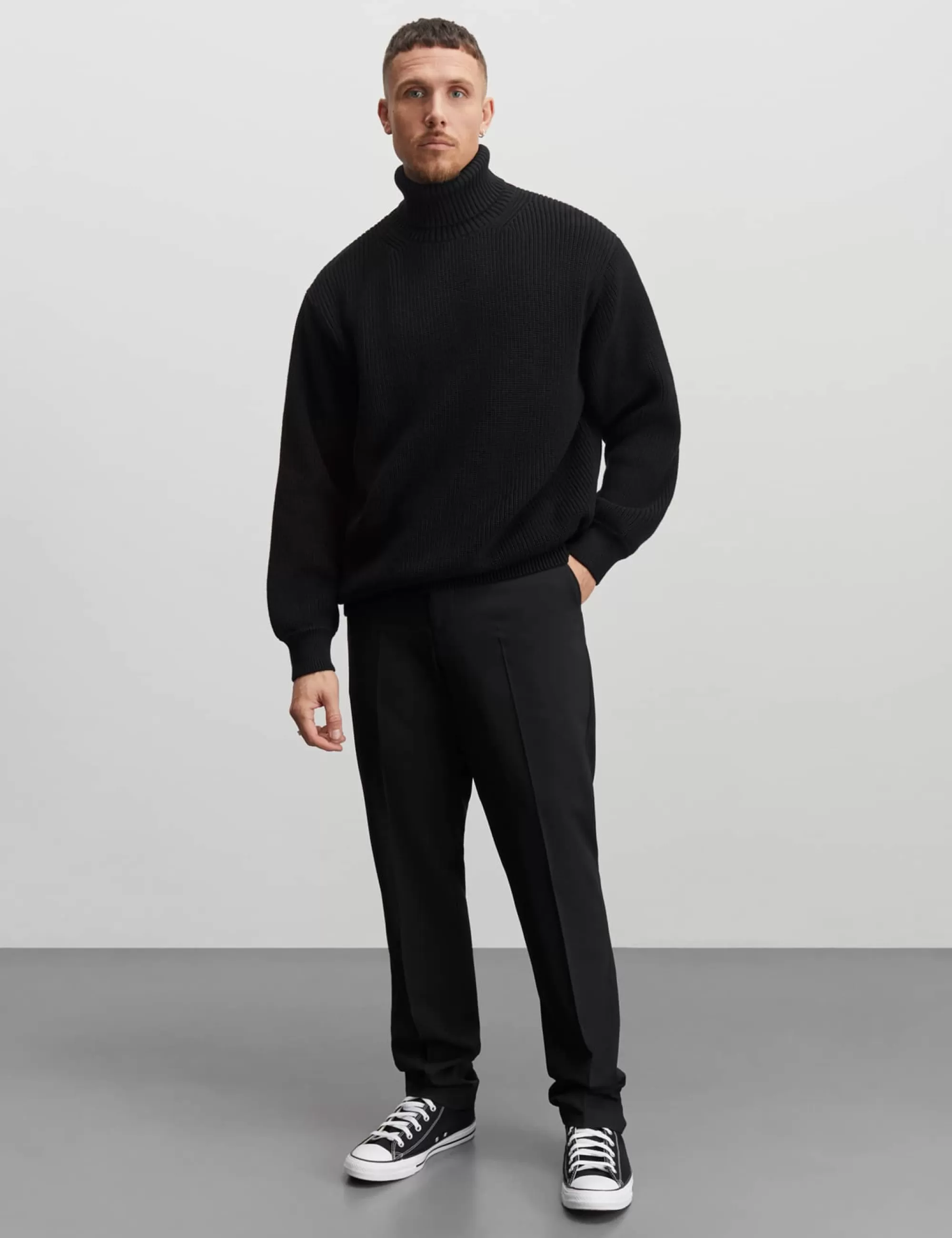 MADS NØRGAARD Tight Cotton Kurt Knit Black Hot