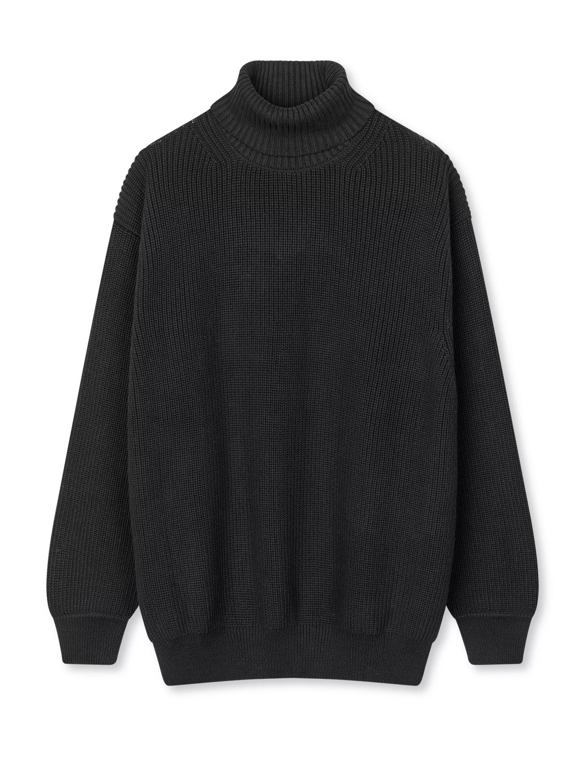 MADS NØRGAARD Tight Cotton Kurt Knit Black Hot