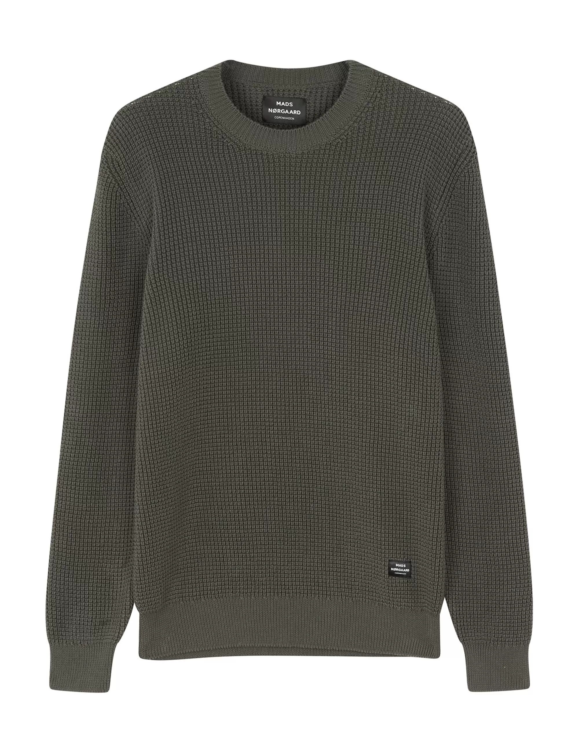 MADS NØRGAARD Tight Cotton Noah Knit Beluga Best