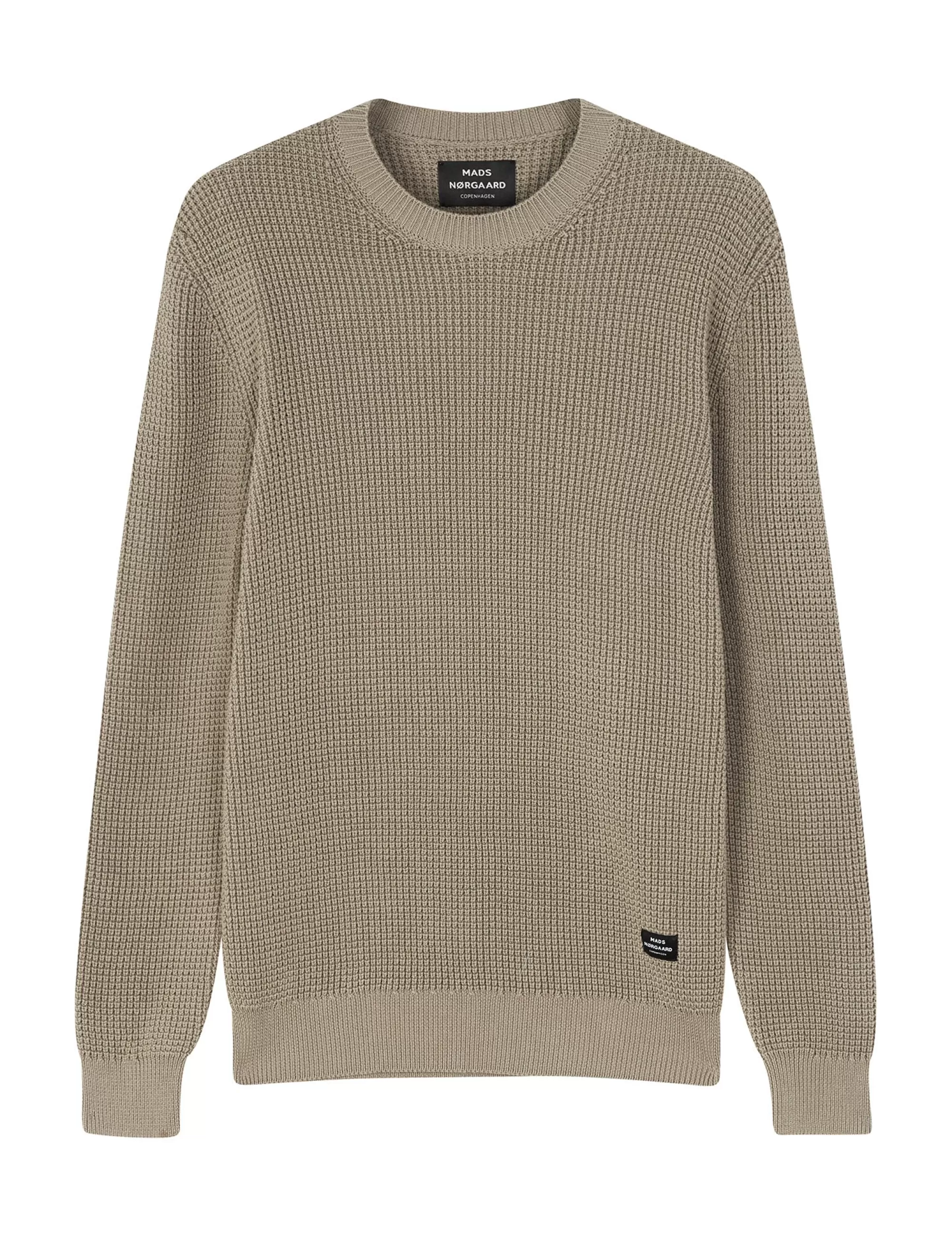 MADS NØRGAARD Tight Cotton Noah Knit Silver Sage Store