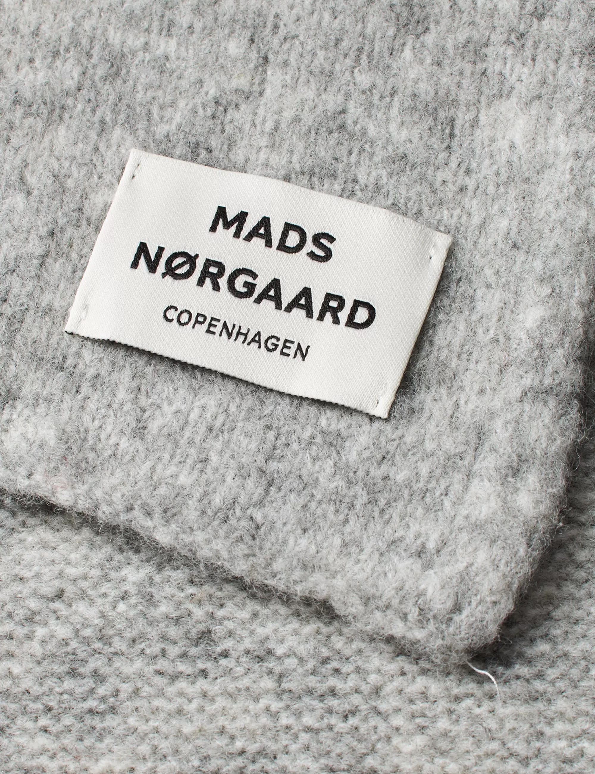 MADS NØRGAARD Tosca Alona Scarf Light Grey Melange Cheap