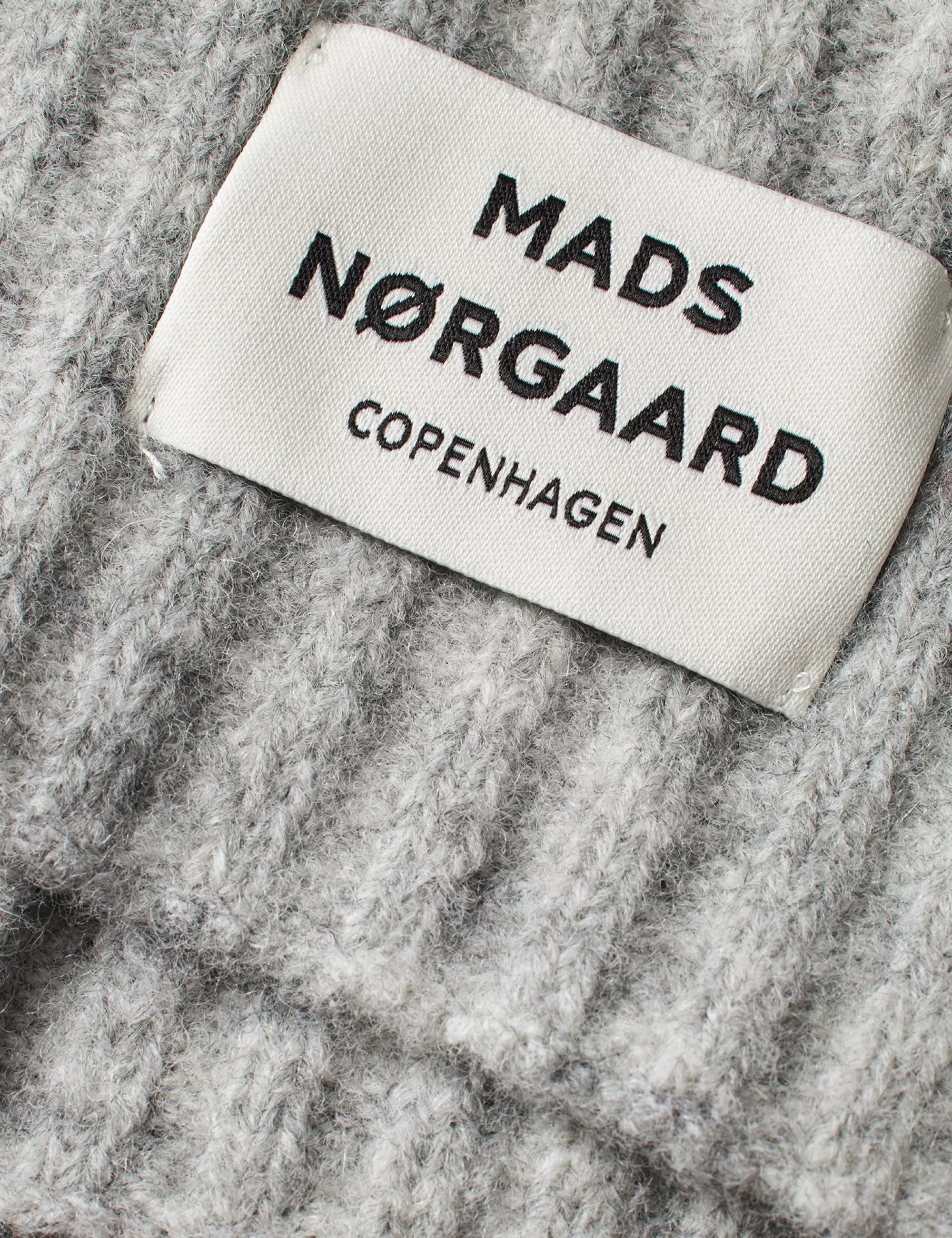 MADS NØRGAARD Tosca Snatie Neck Piece Light Grey Melange Best Sale