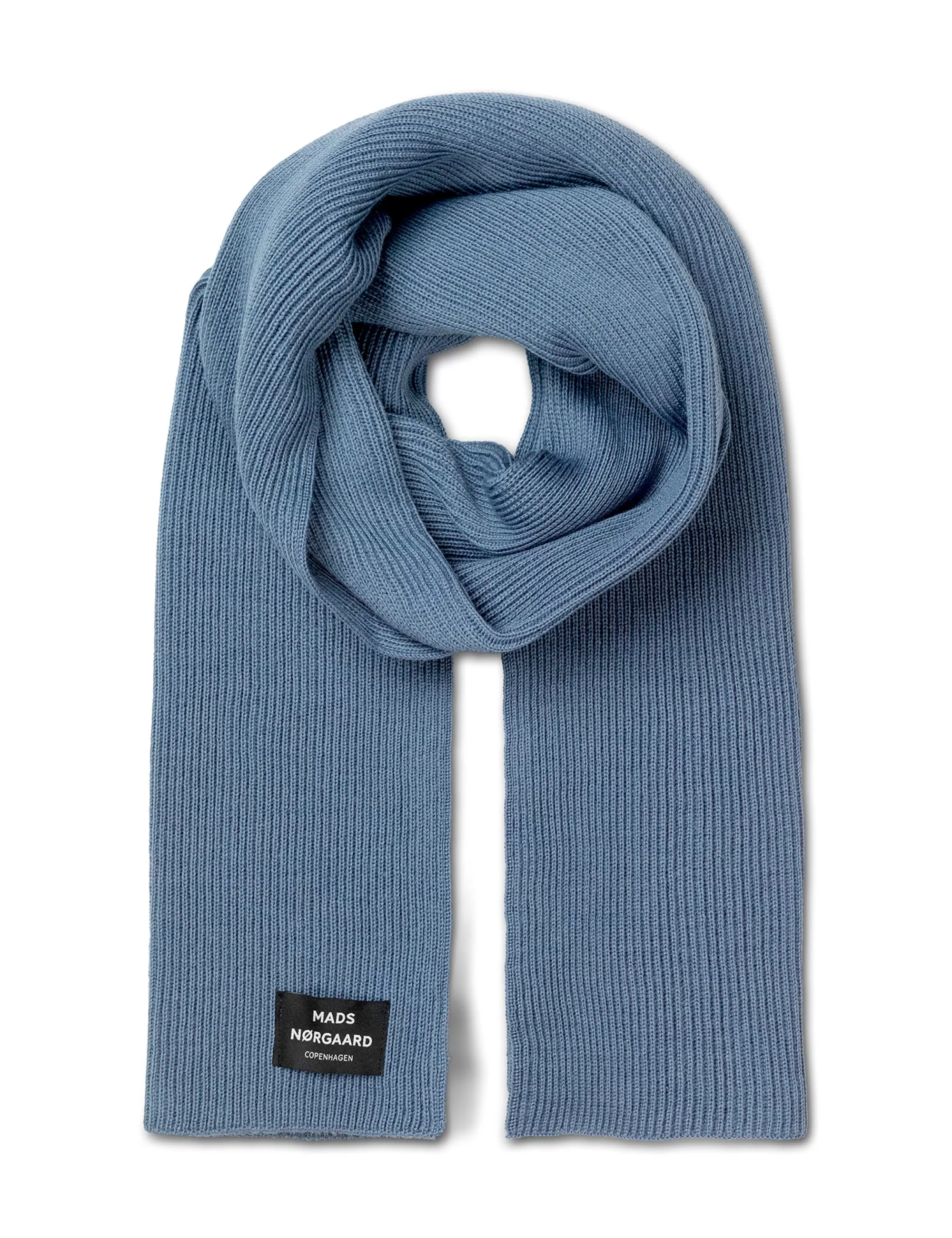 MADS NØRGAARD Wool Arne Scarf Slate Cheap