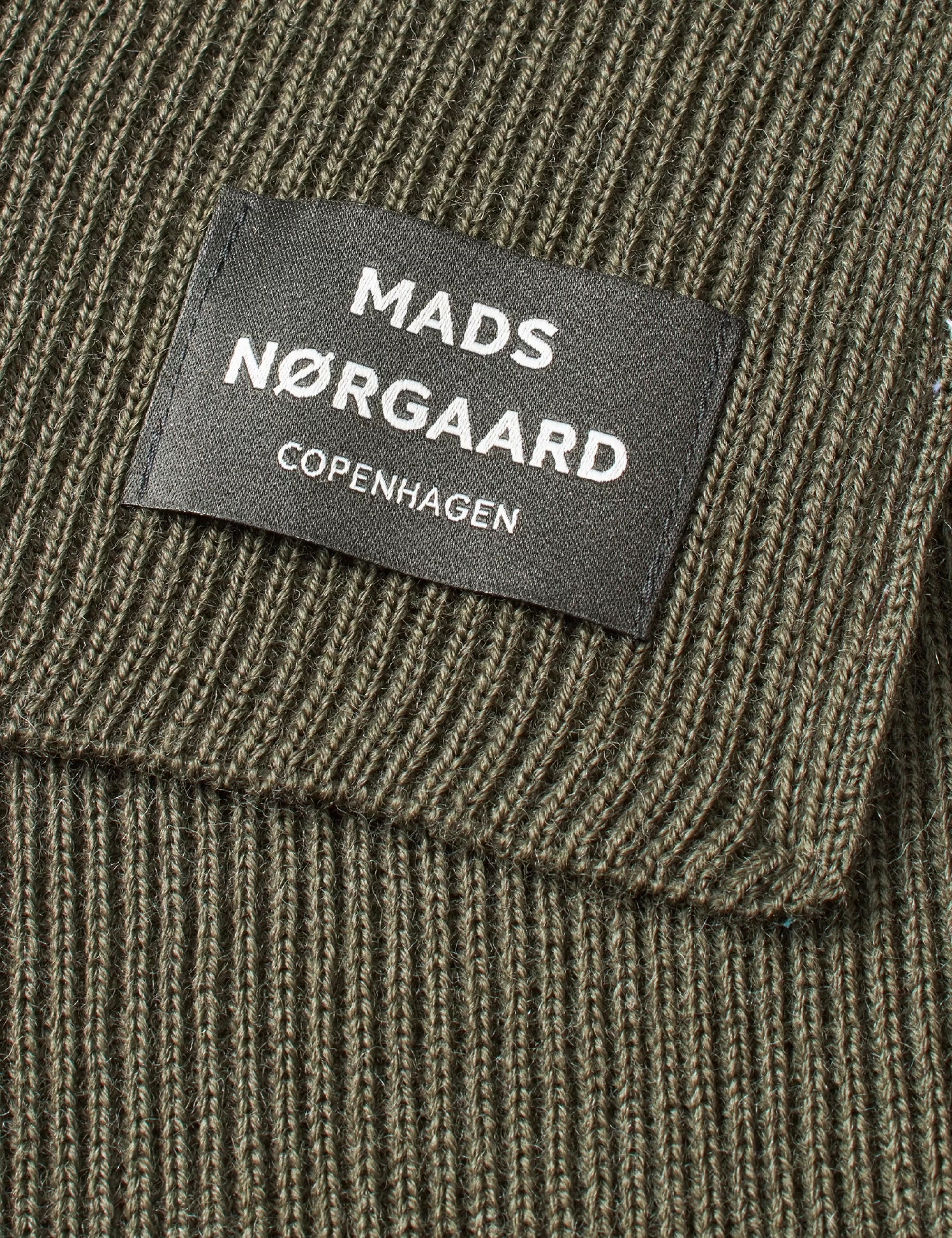 MADS NØRGAARD Wool Arne Scarf Beluga Discount