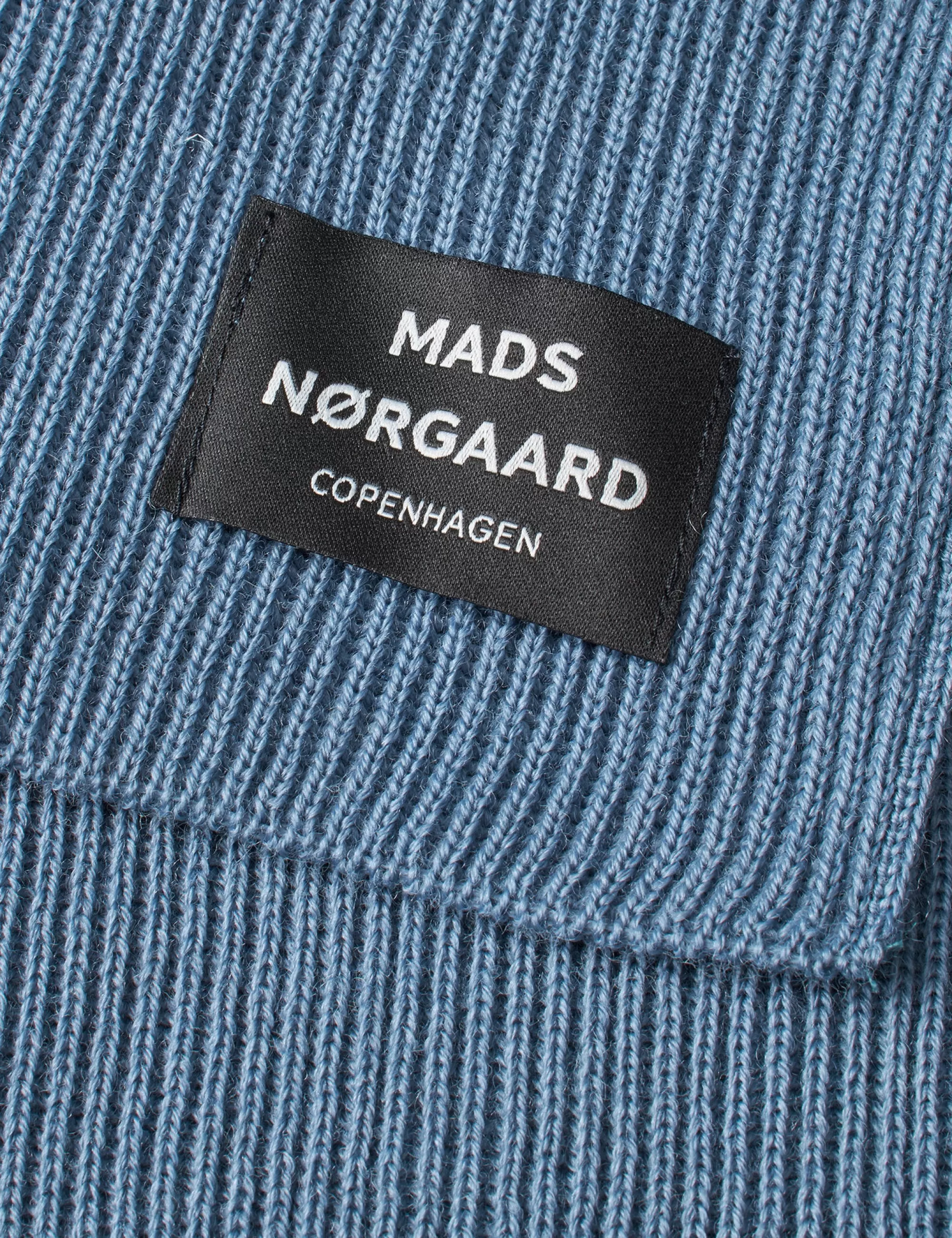 MADS NØRGAARD Wool Arne Scarf Slate Cheap