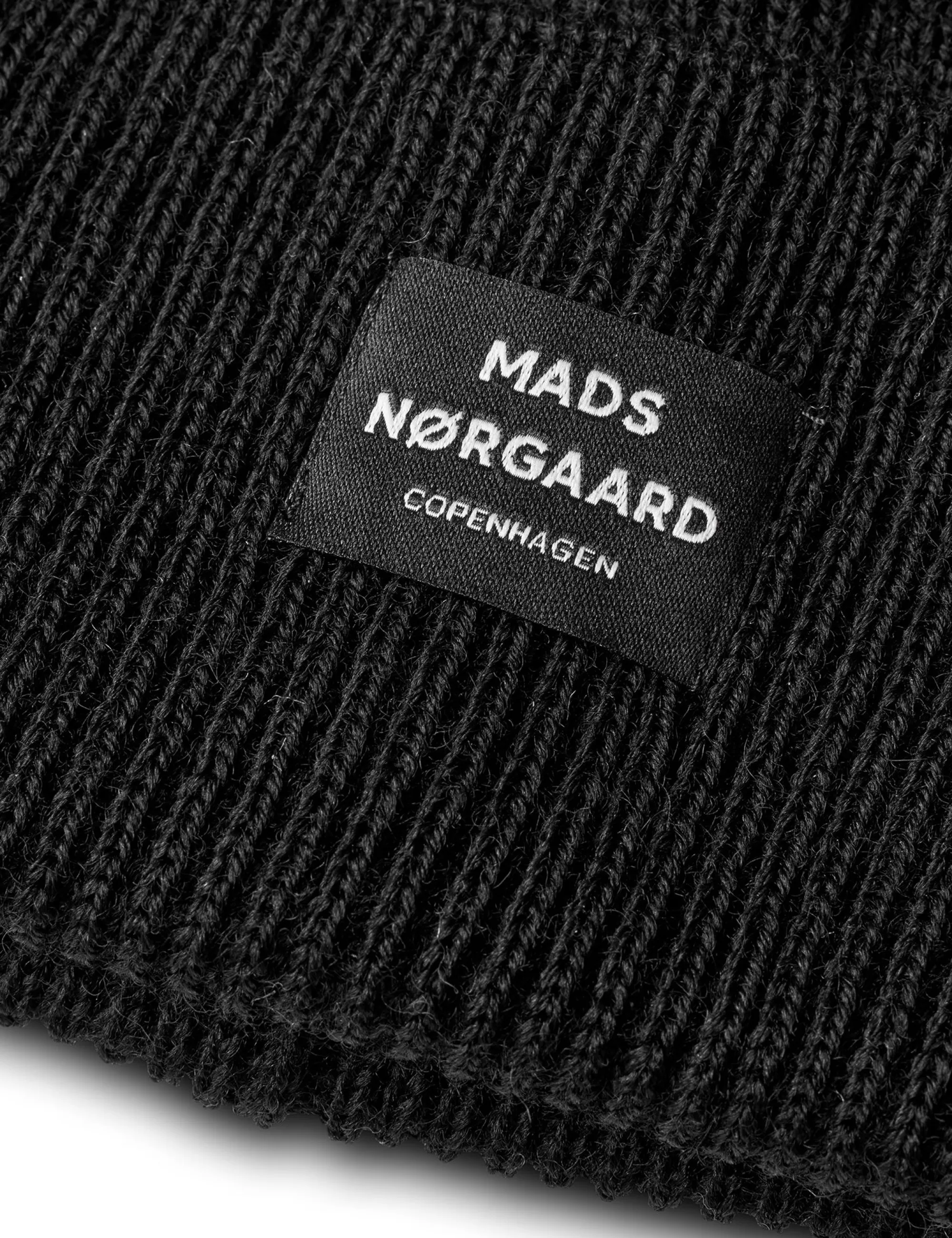 MADS NØRGAARD Wool Ask Beanie Black Cheap