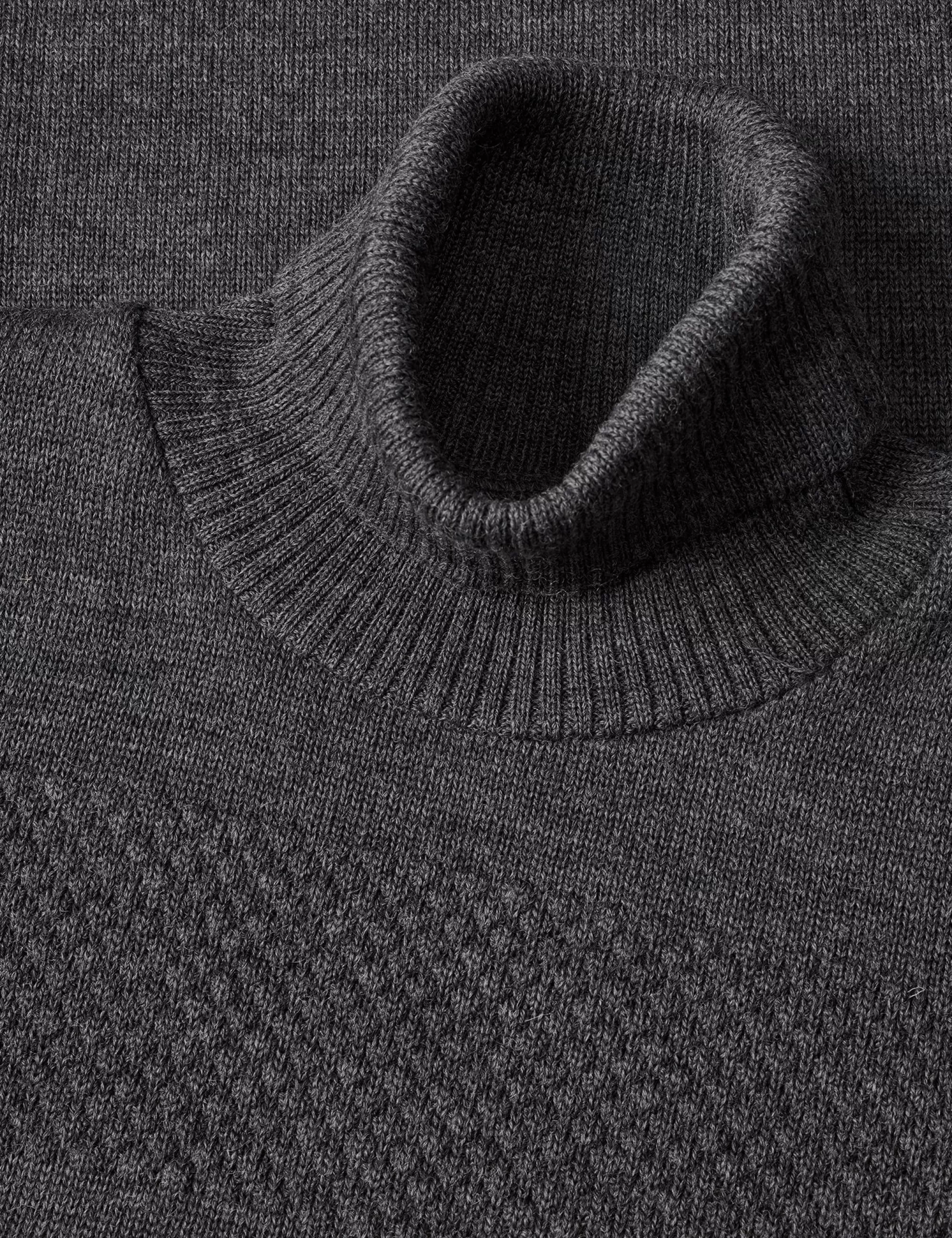 MADS NØRGAARD Wool Klemens Knit Charcoal Melange Flash Sale