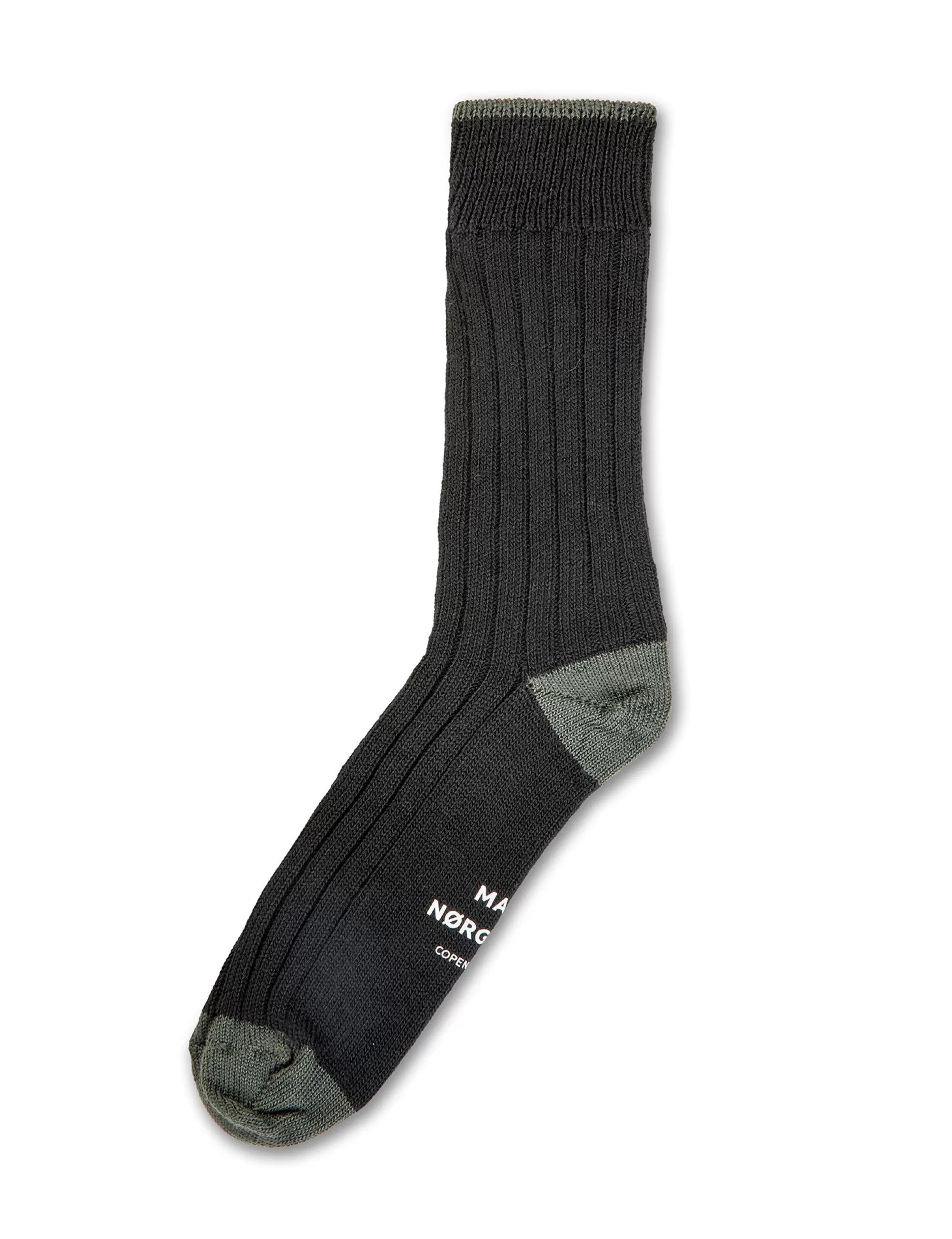 MADS NØRGAARD Woolen Carl Rib Socks Black Fashion