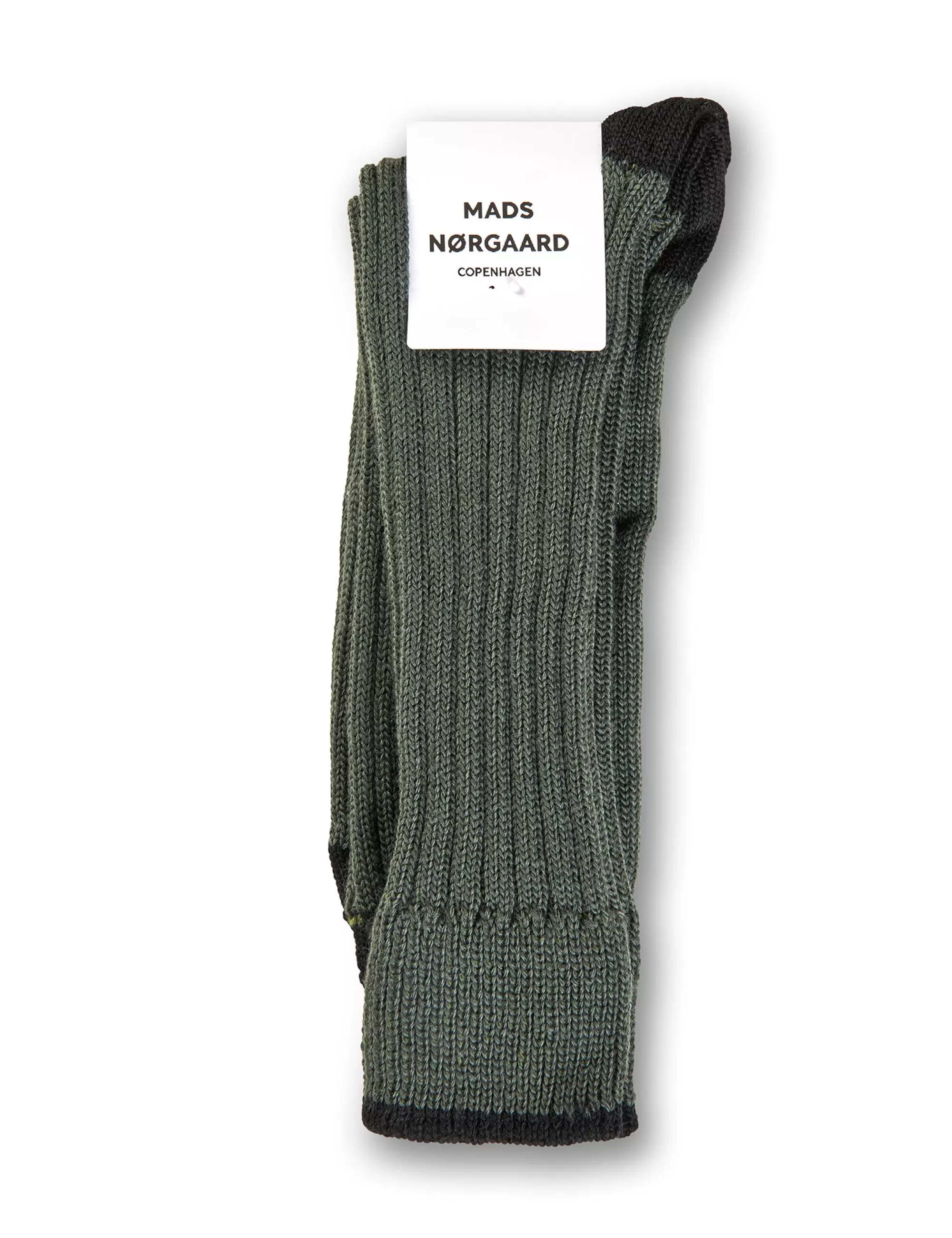 MADS NØRGAARD Woolen Carl Rib Socks Beluga Discount