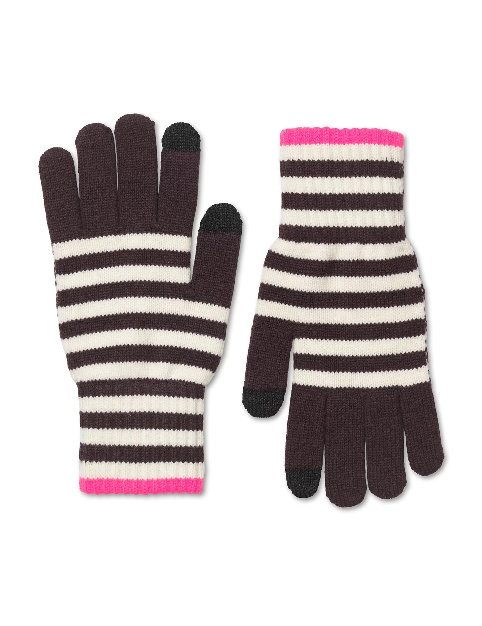 MADS NØRGAARD Work Wool Asta Gloves Black Coffee/Winter White Shop