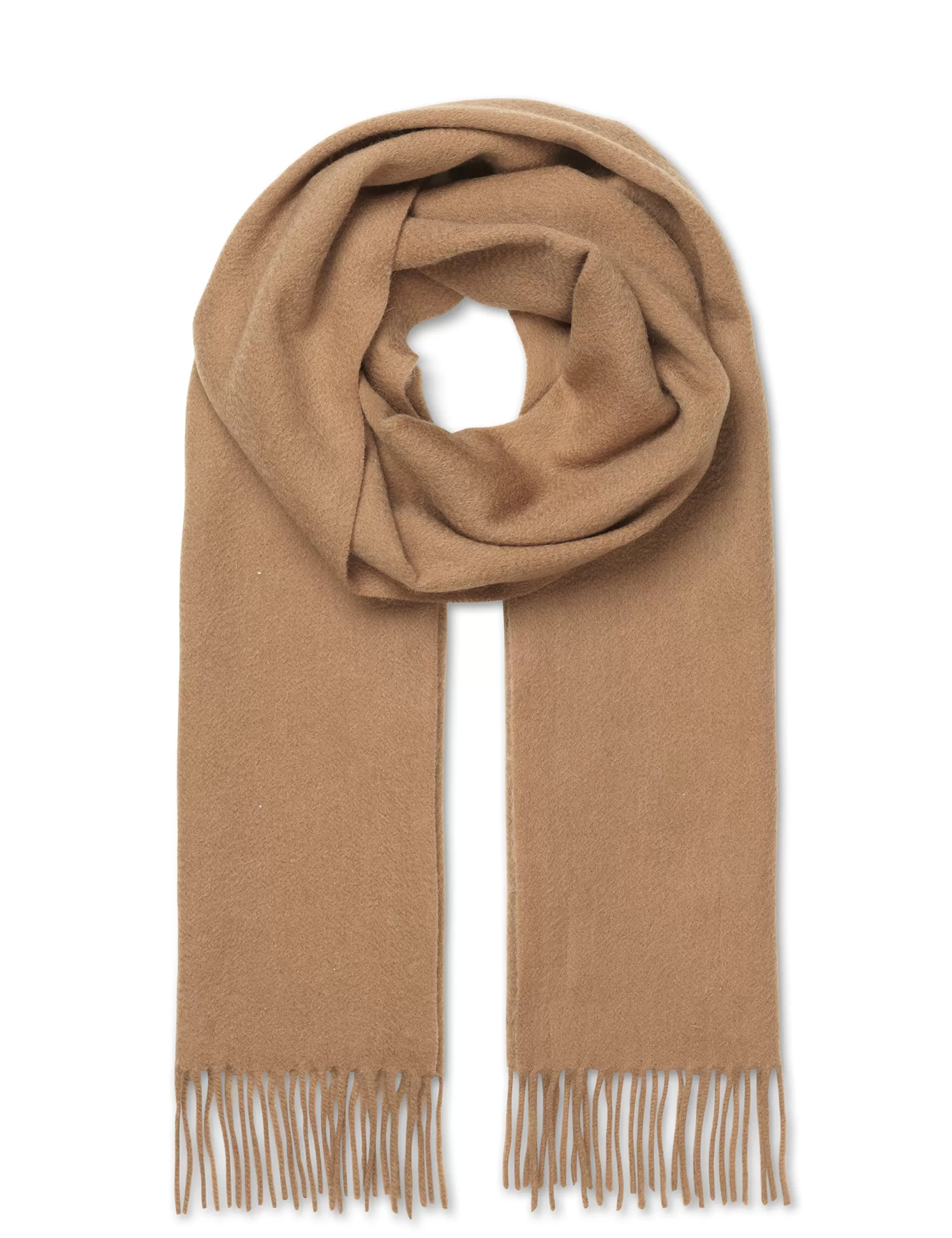 MADS NØRGAARD Woven Wool Tessa Scarf Tiger's Eye Hot