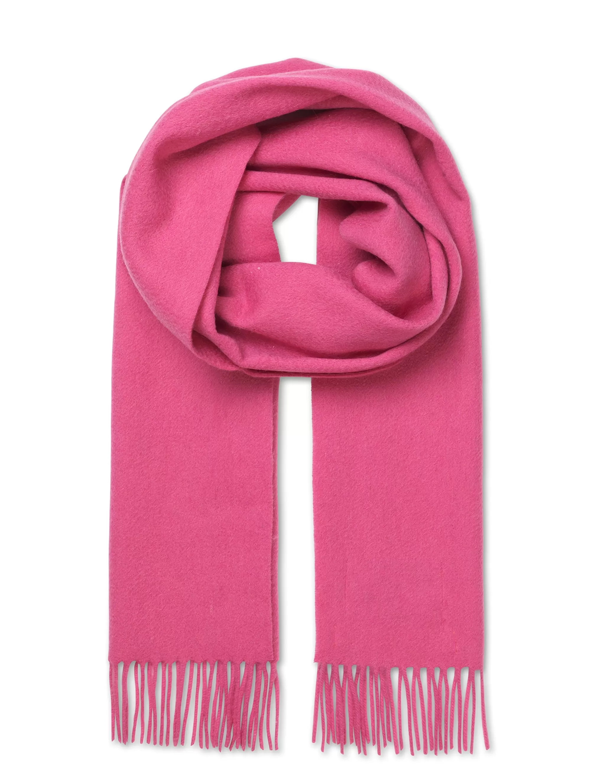 MADS NØRGAARD Woven Wool Tessa Scarf Carmine Rose Best