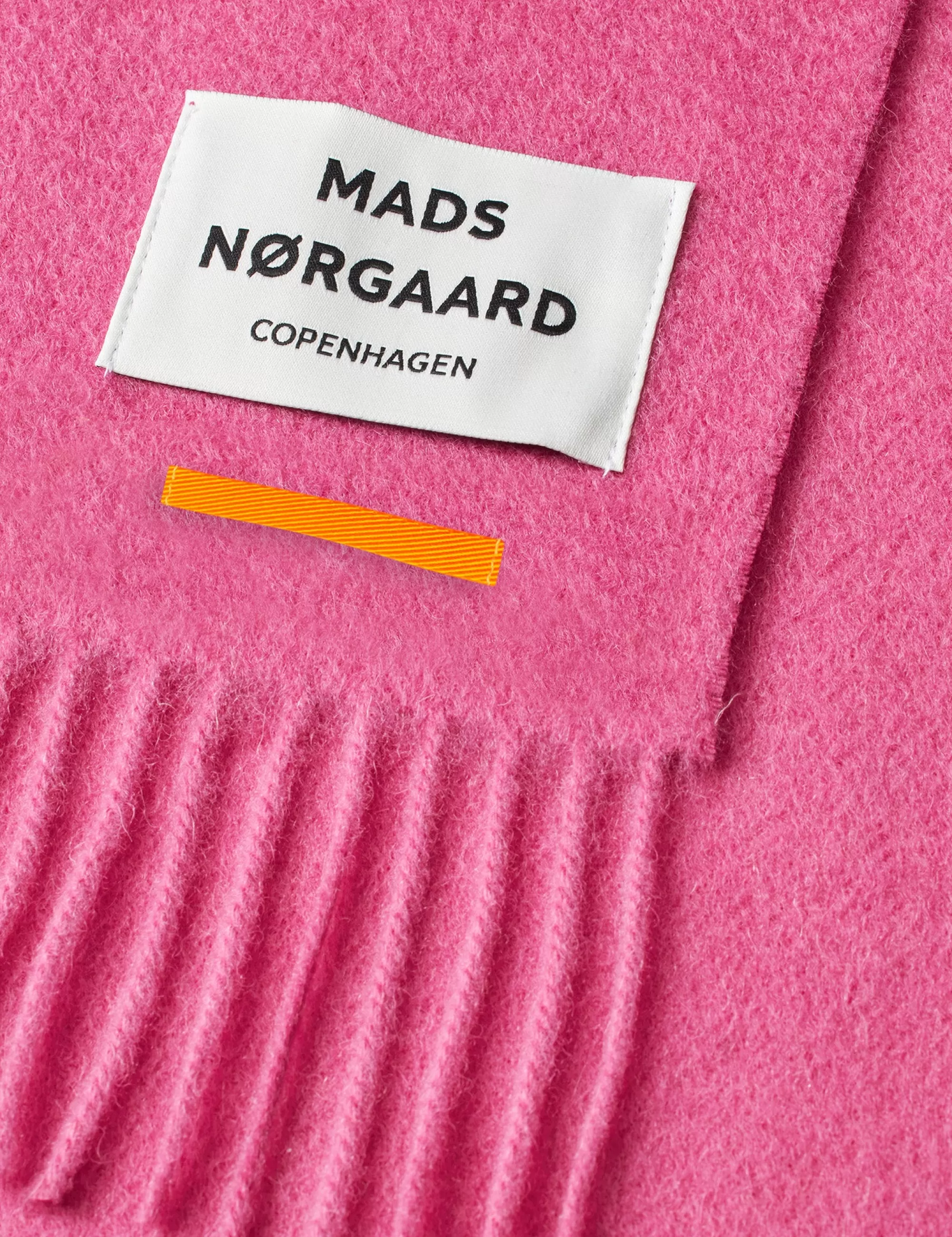 MADS NØRGAARD Woven Wool Tessa Scarf Carmine Rose Best