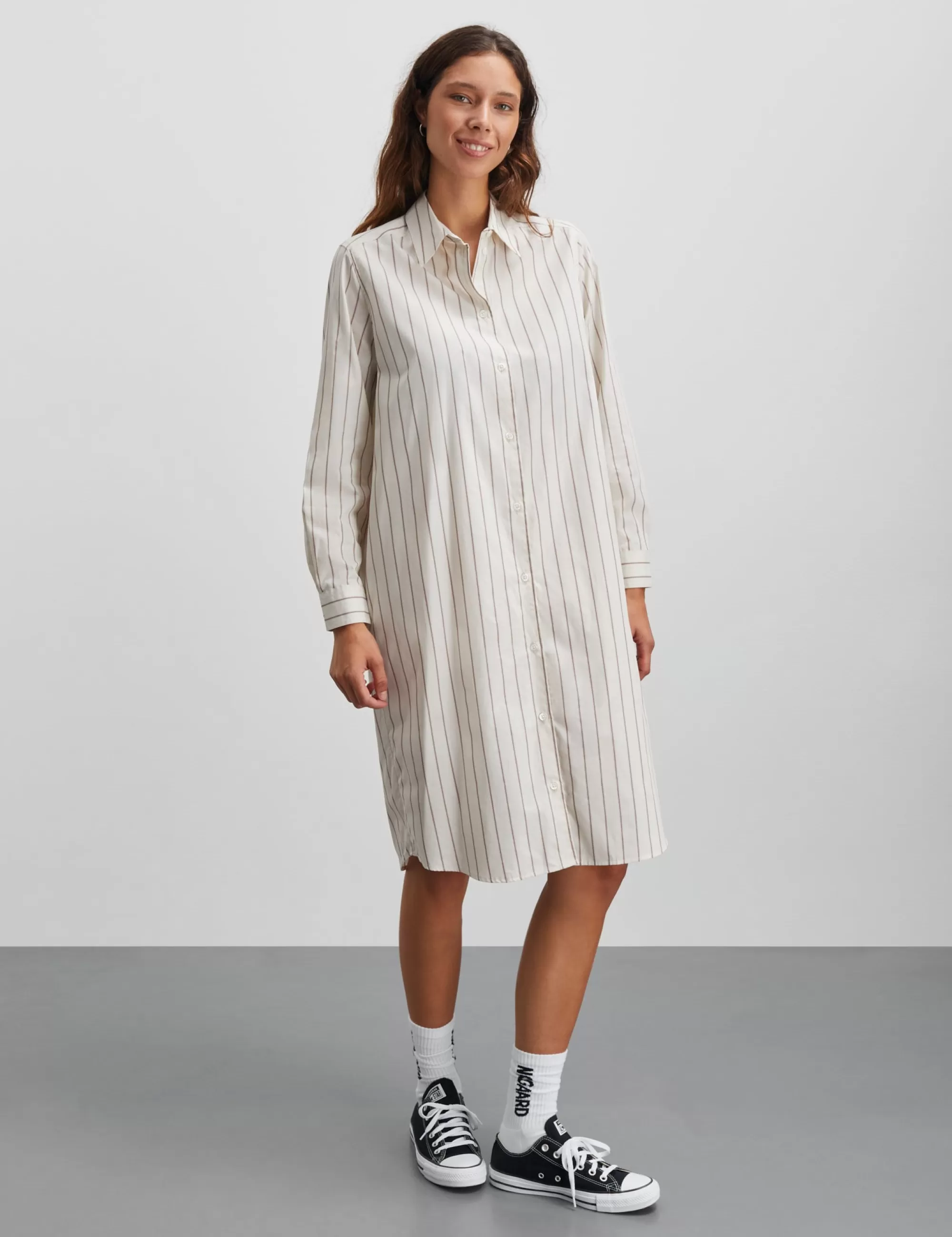 MADS NØRGAARD Yarpo Crissy Dress YD Stripe/Silver Birch Cheap