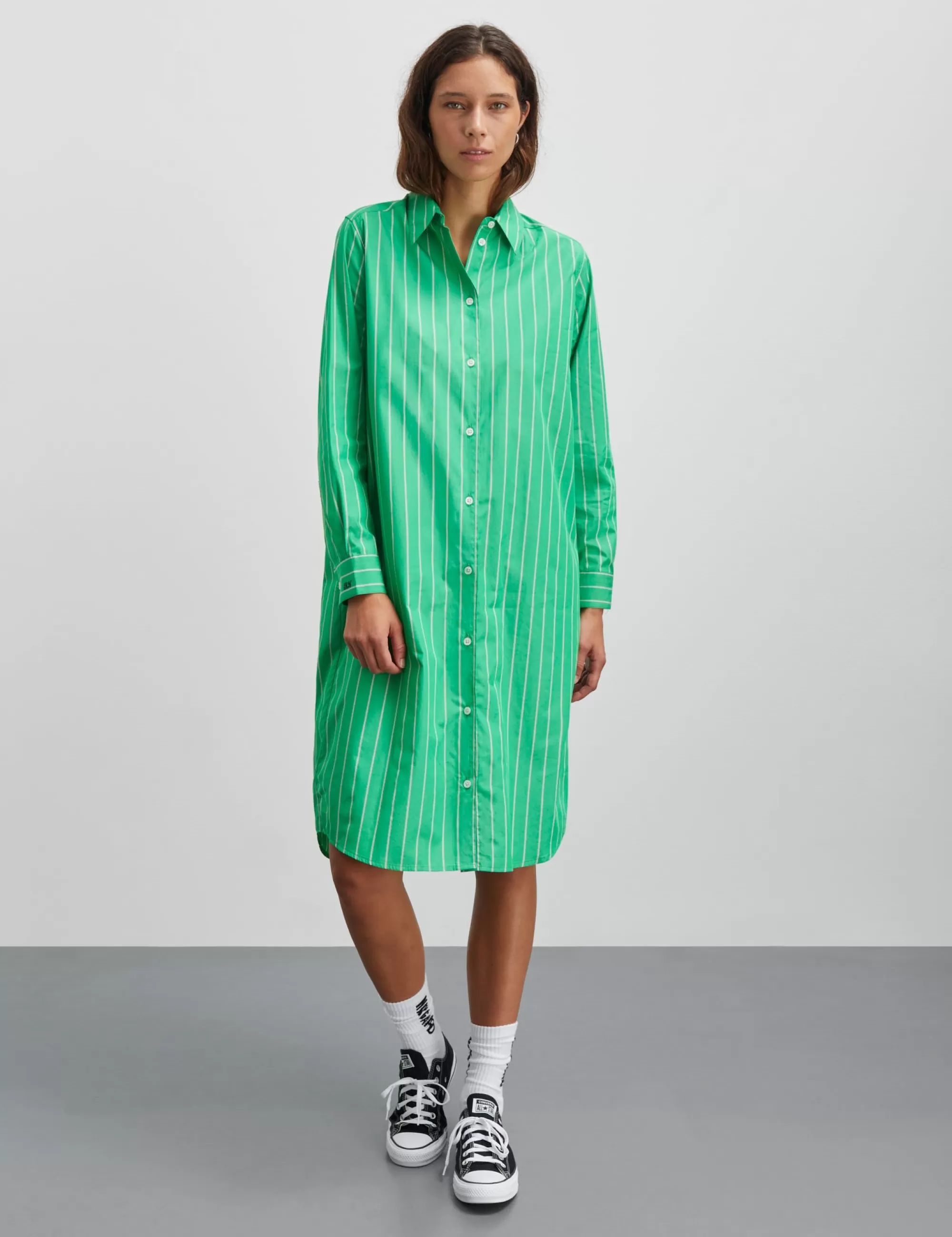 MADS NØRGAARD Yarpo Crissy Dress YD Stripe/Bright Green Cheap